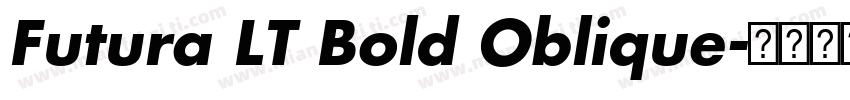 Futura LT Bold Oblique字体转换